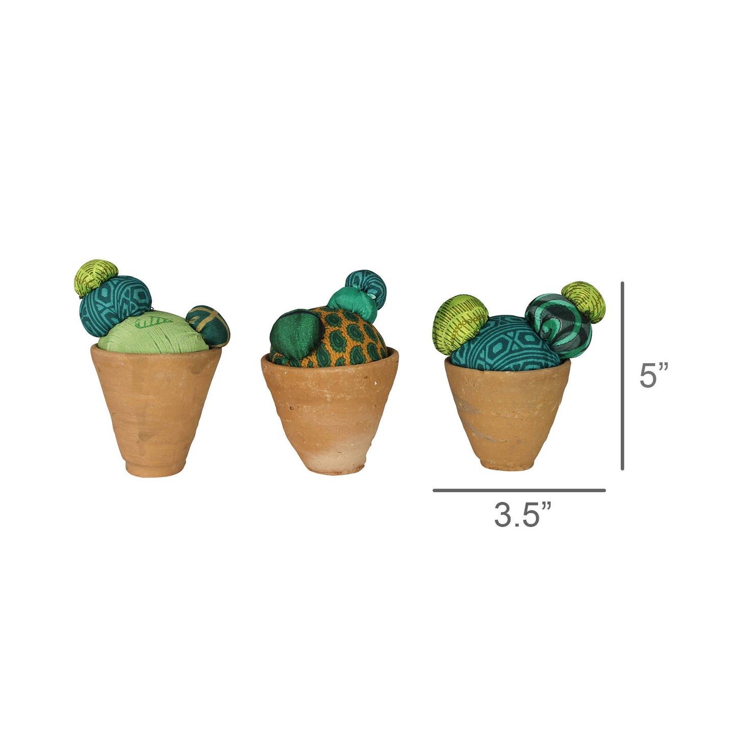 Recycled Sari Cactus