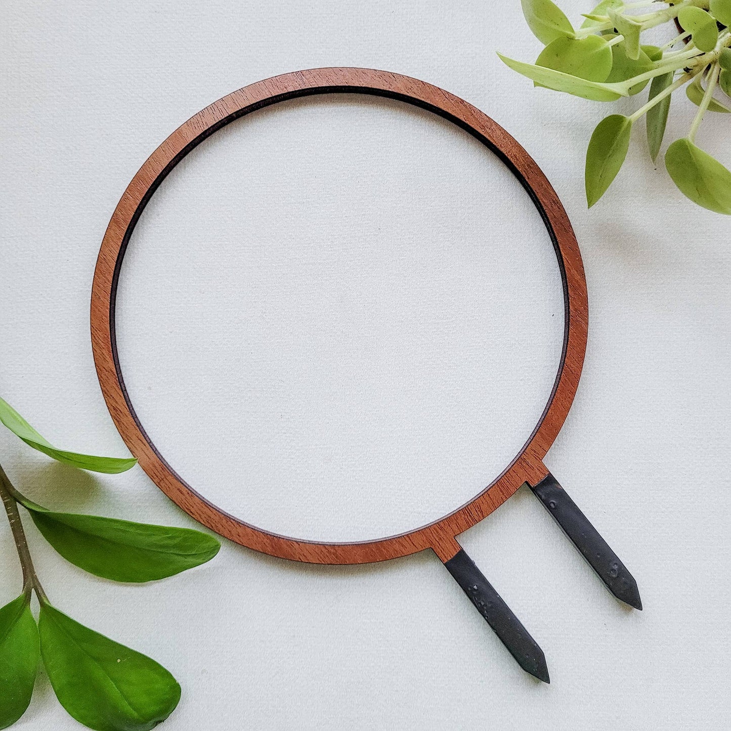 Wood Single Hoop Trellis: Small