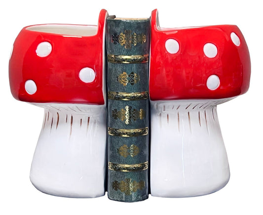 Mushroom Bookend Planters