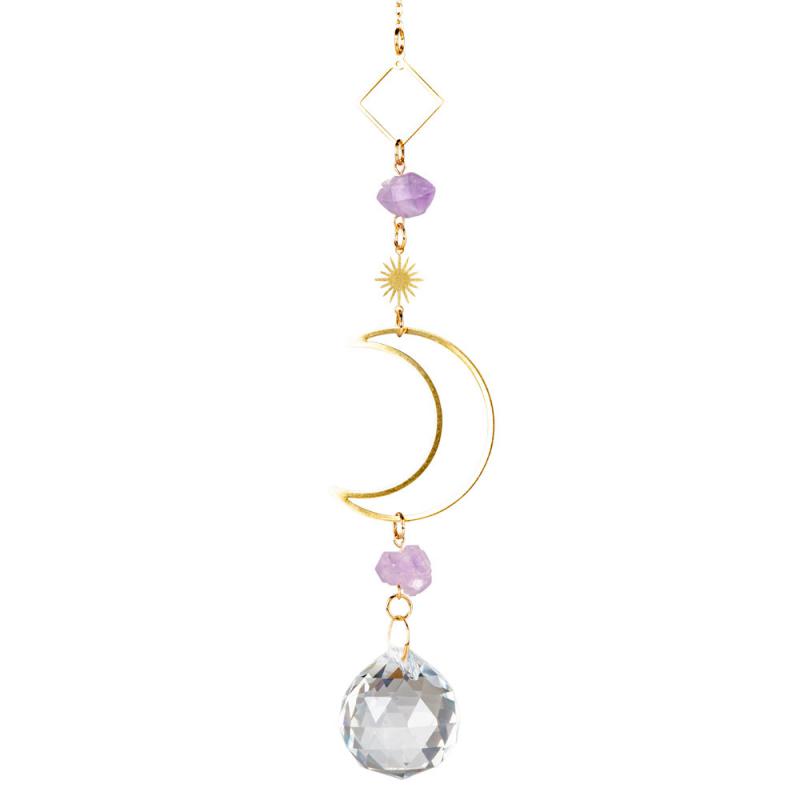 MOON AMETHYST SUNCATCHER