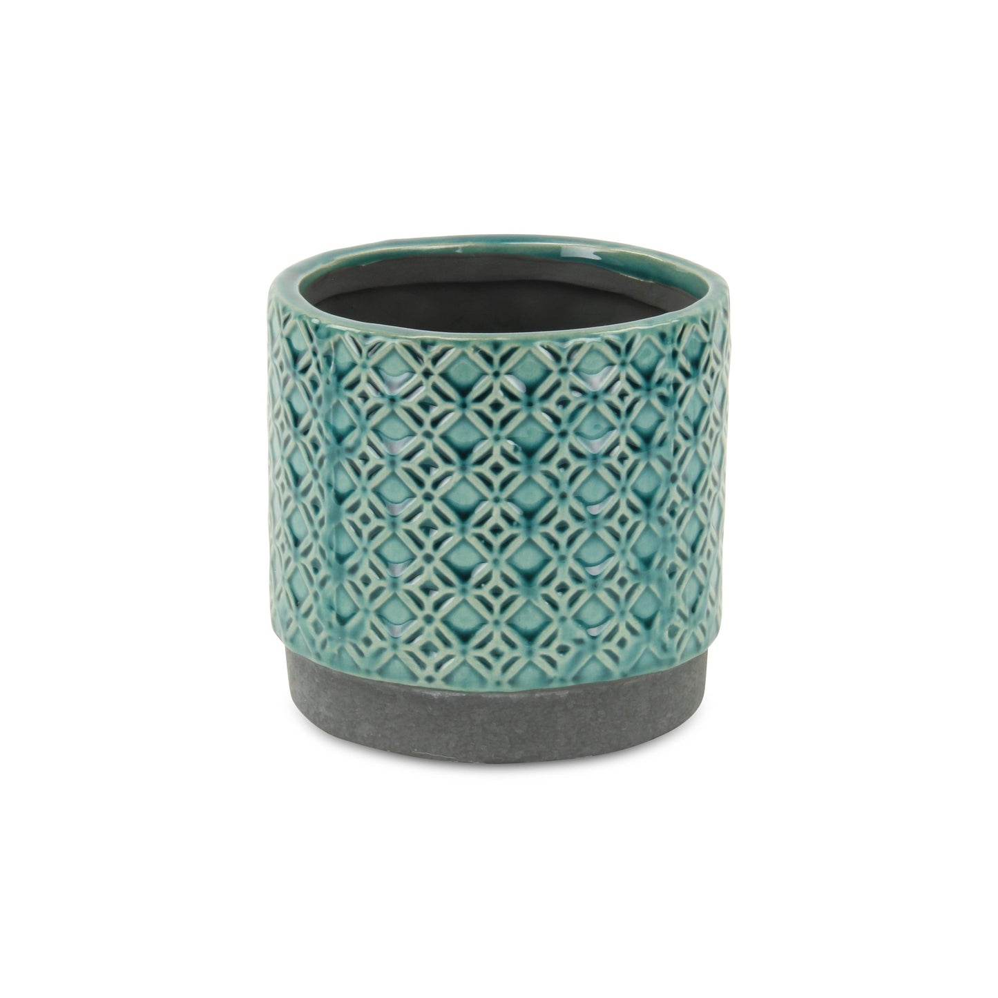 Zajedani Turquoise Lattice Pot: Sm