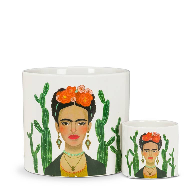 Lady & Cactus Pot