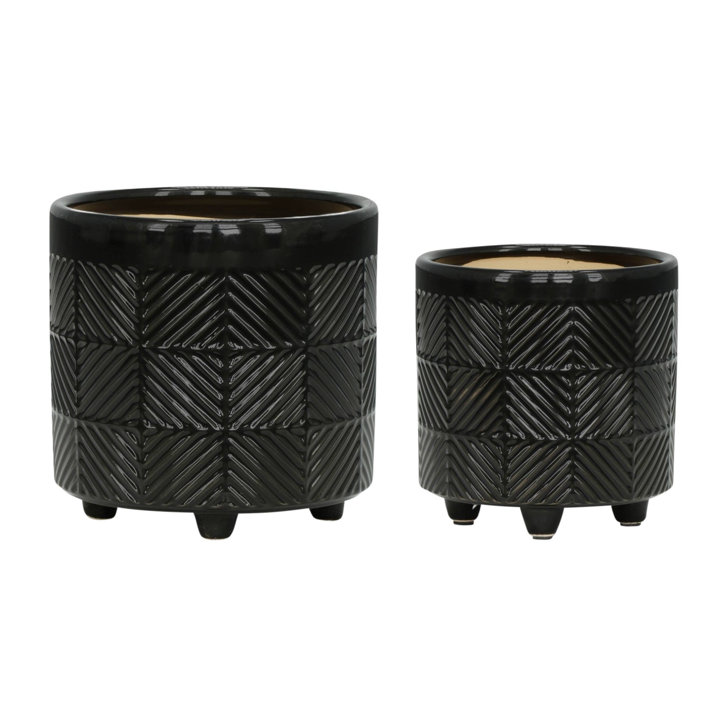 - Black Ceramic pot 8”