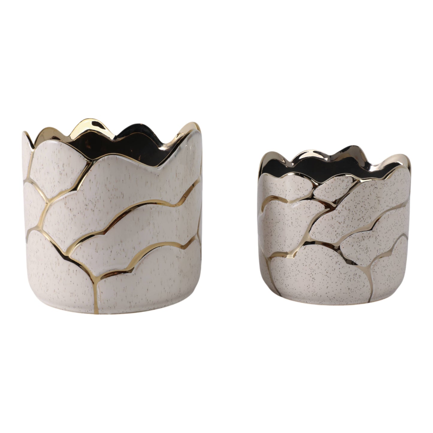 Ivory/Gold Resin Clouds, 7 in.