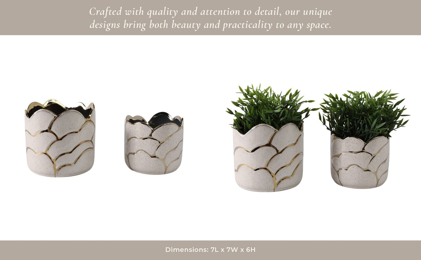 Ivory/Gold Resin Clouds, 7 in.