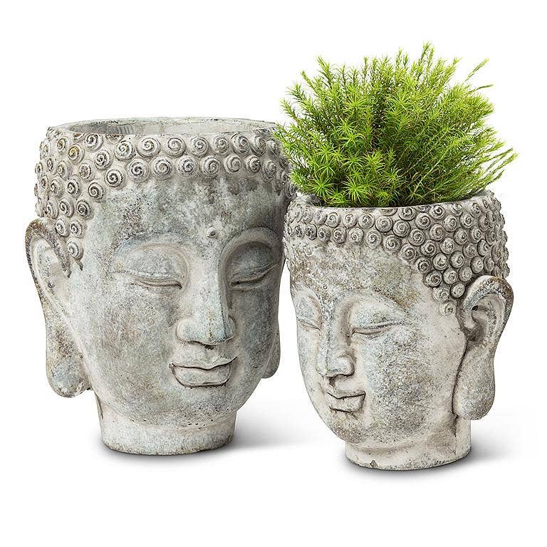 Buddha Head Planter: Large (7"H)