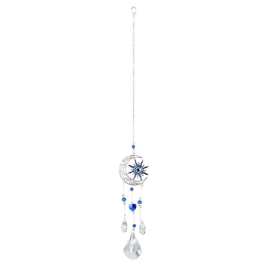 SUN/MOON EVIL EYE SUNCATCHER