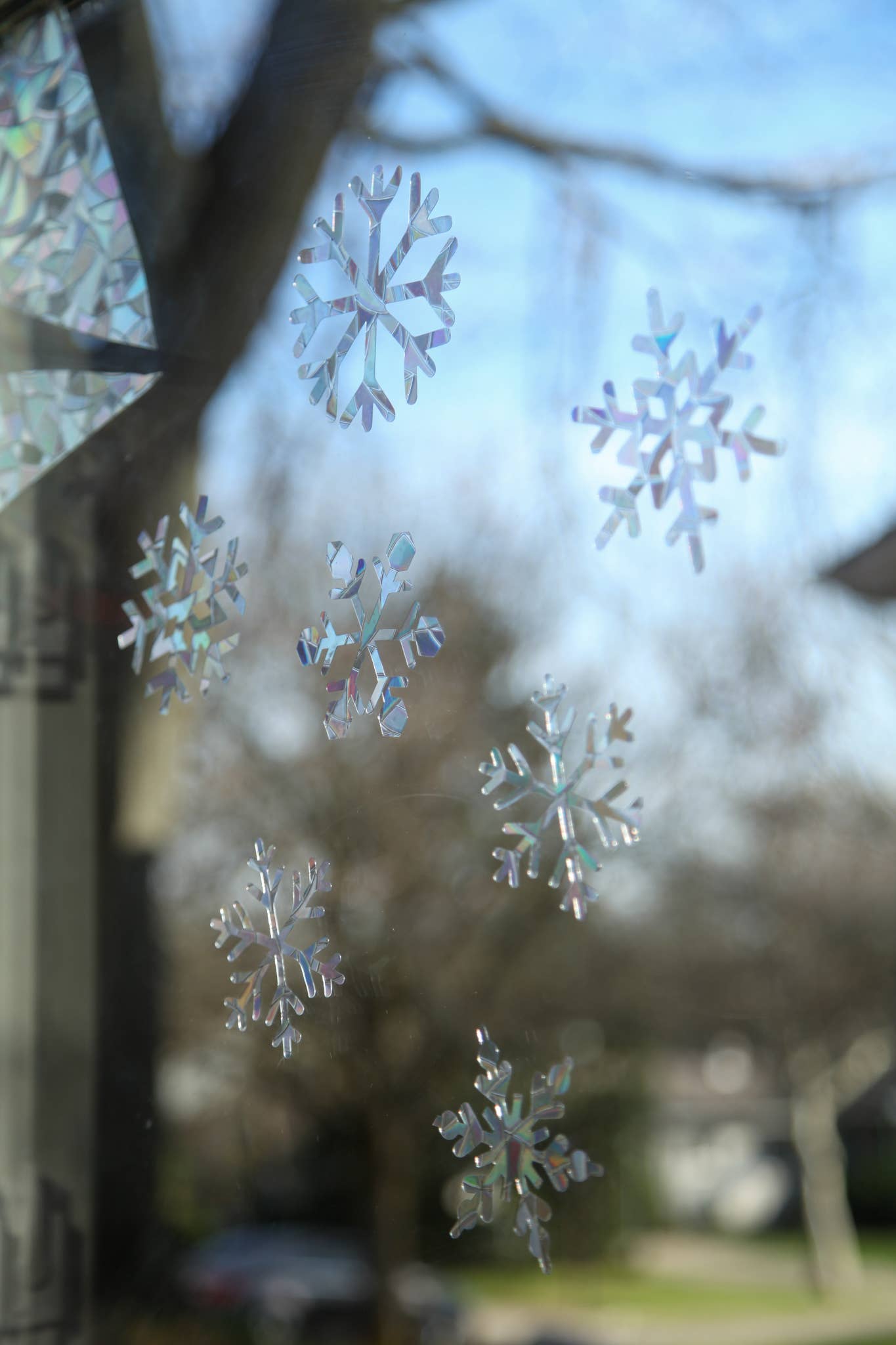 Snowflake Suncatcher Pack, 7 Piece Suncatcher Set