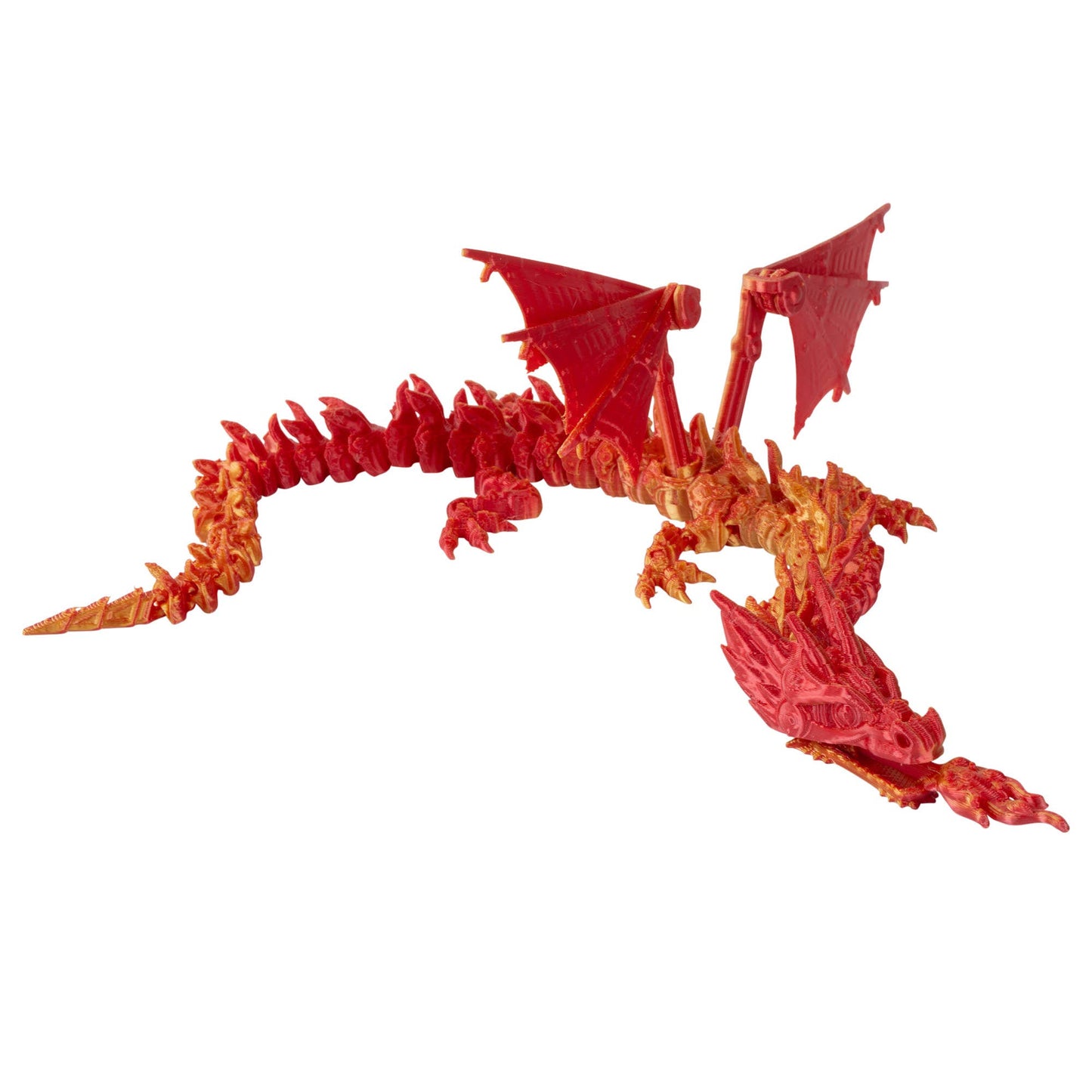 3D LONG TAIL FLYING DRAGON: Purple