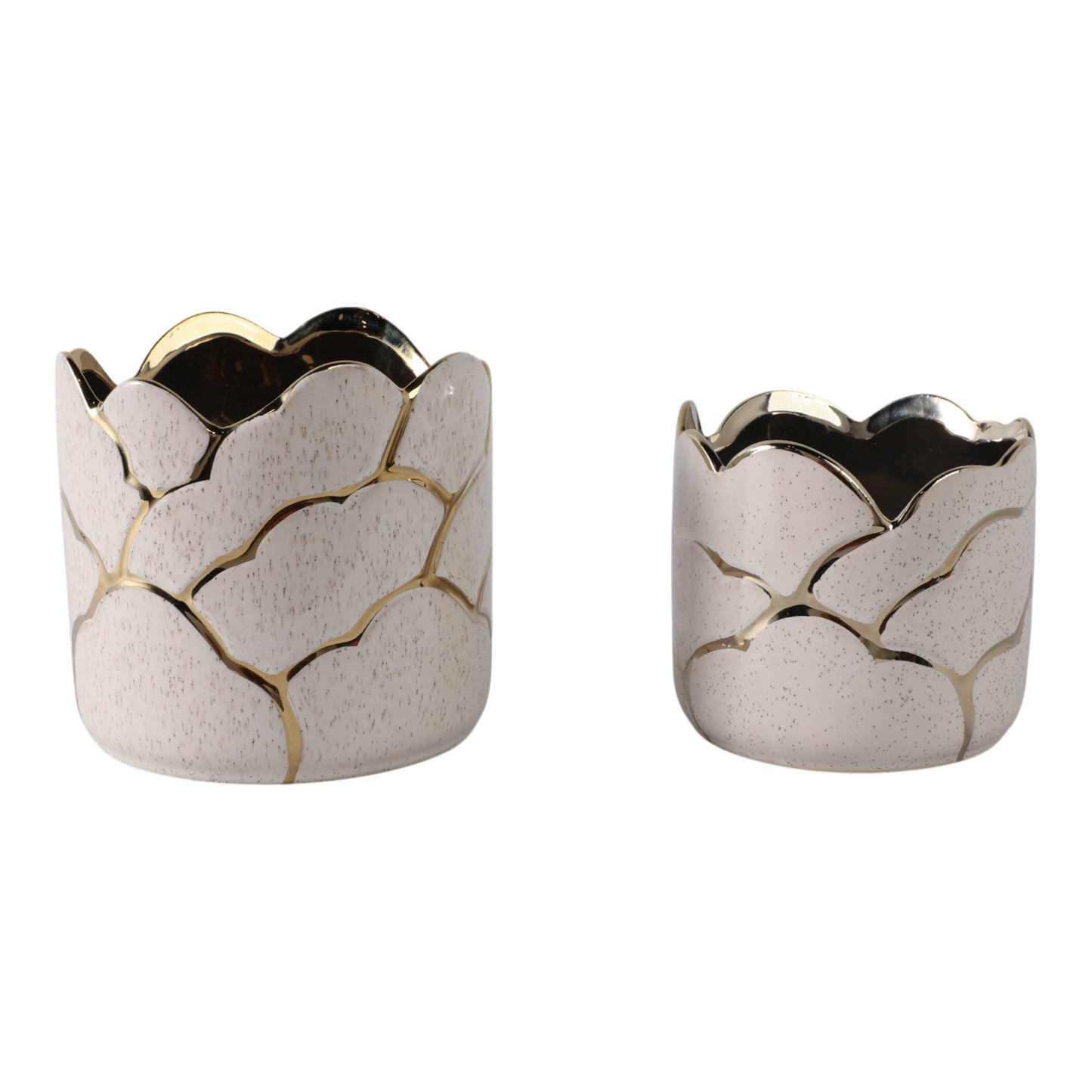 Ivory/Gold Resin Clouds, 7 in.