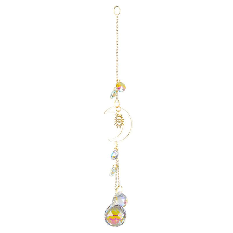 MOON WITH EVIL EYE CRYSTAL SUN