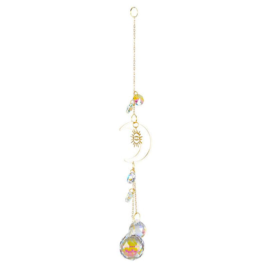 MOON WITH EVIL EYE CRYSTAL SUN