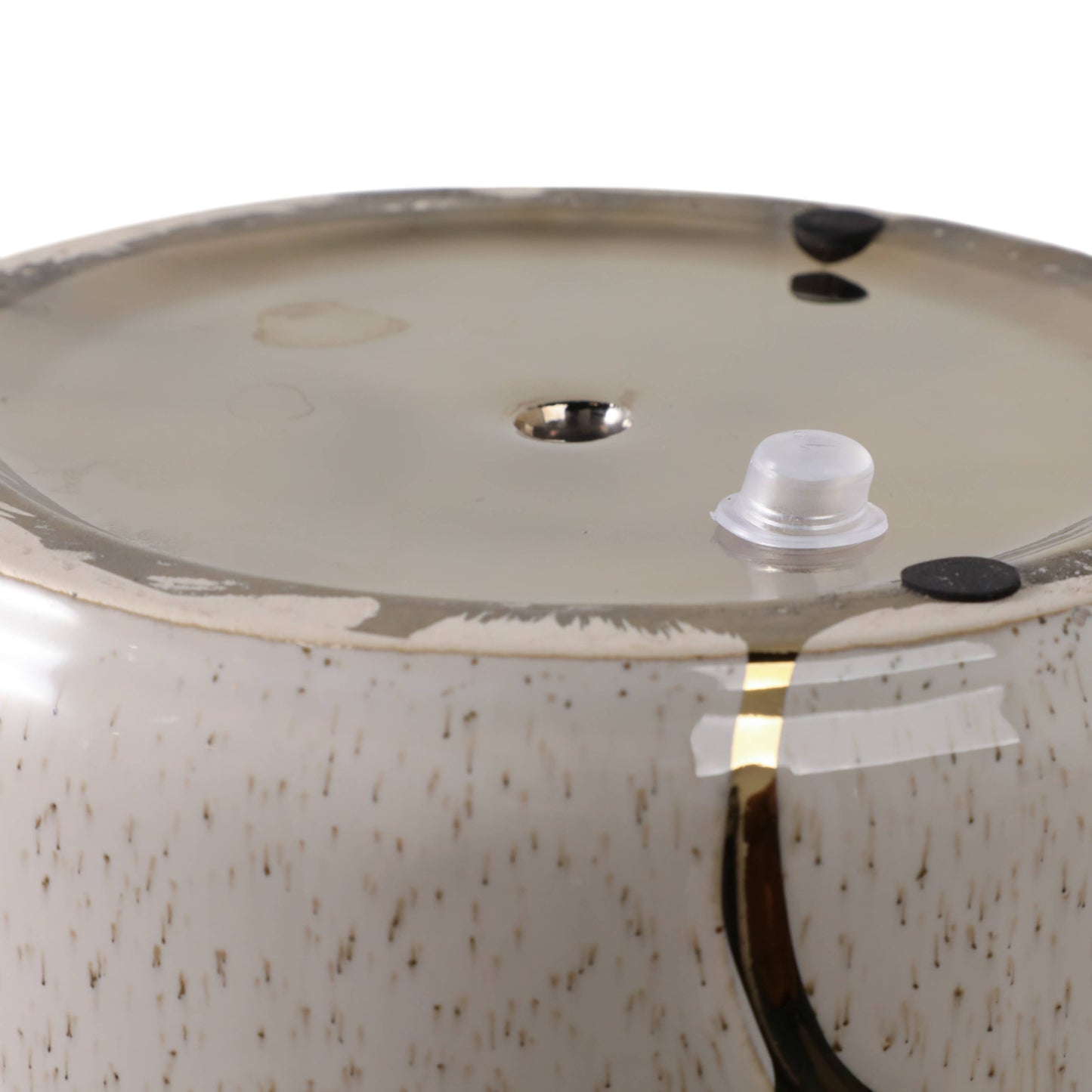 Ivory/Gold Resin Clouds, 7 in.