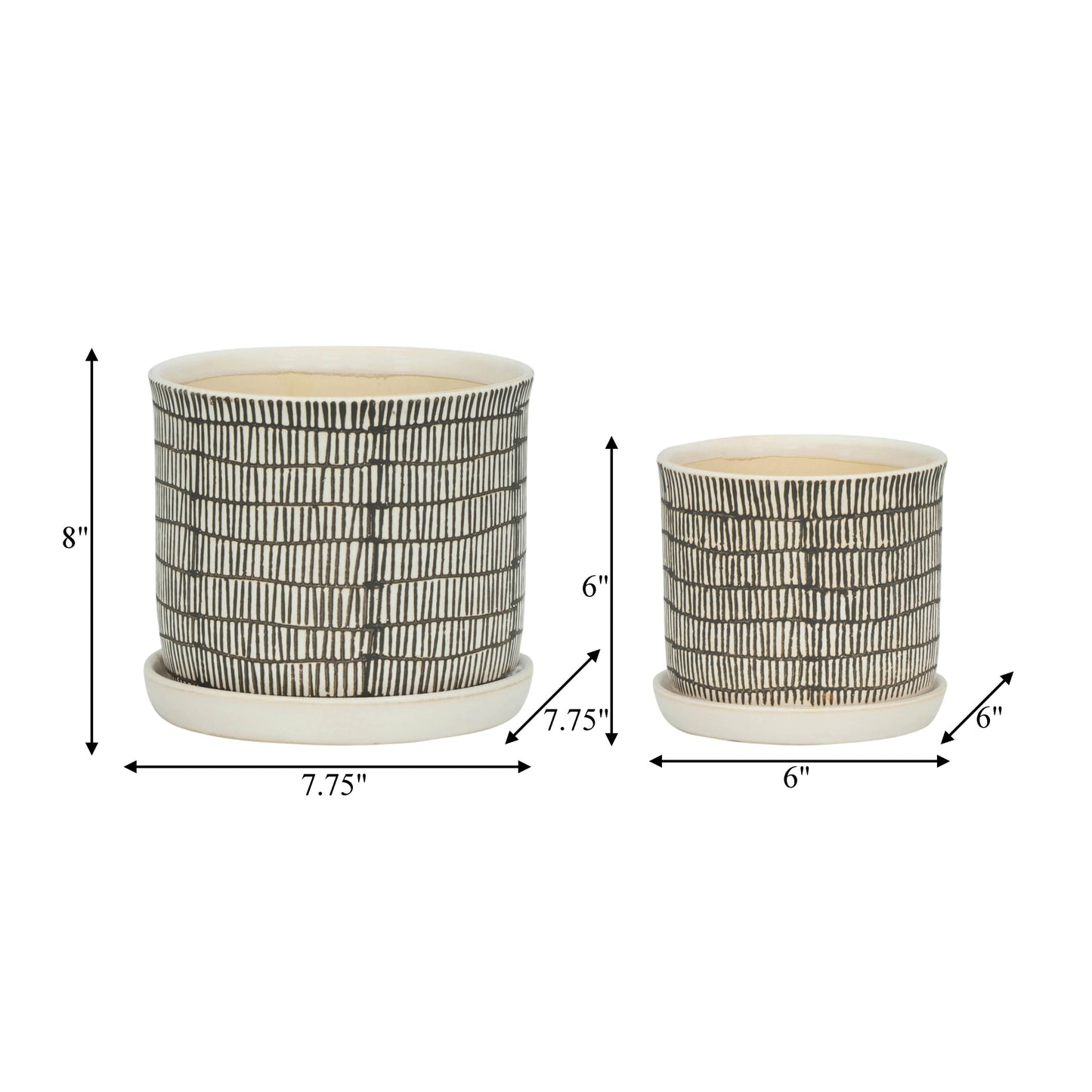 Ivory w/ Saucer 8"