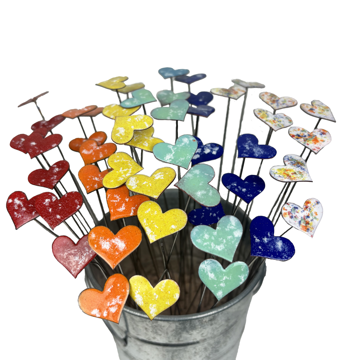 Small Heart Display Bucket Set- (price/stem incl bucket)