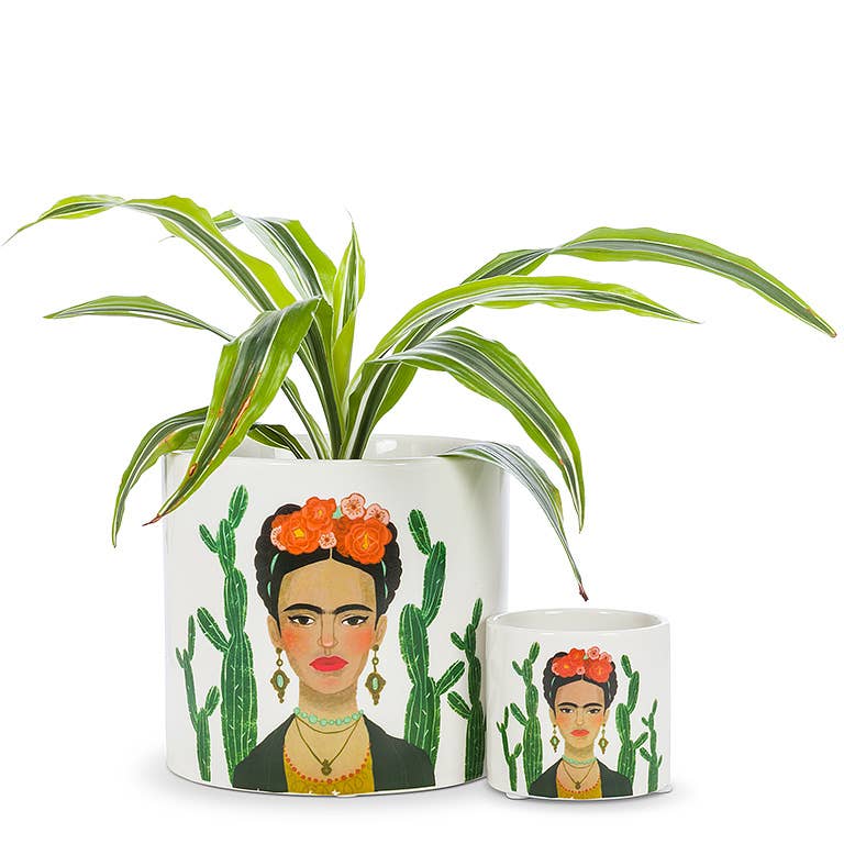 Lady & Cactus Pot