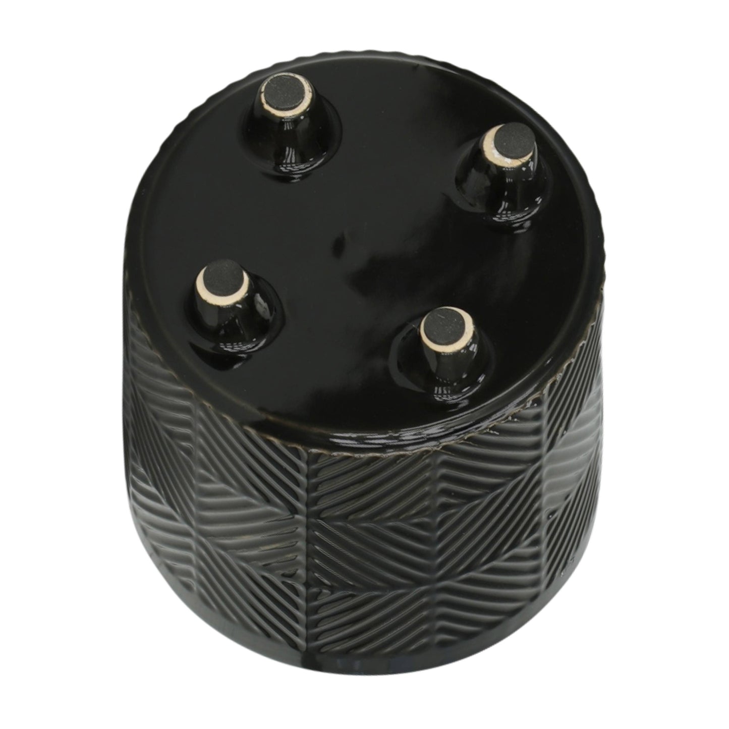 - Black Ceramic pot 8”