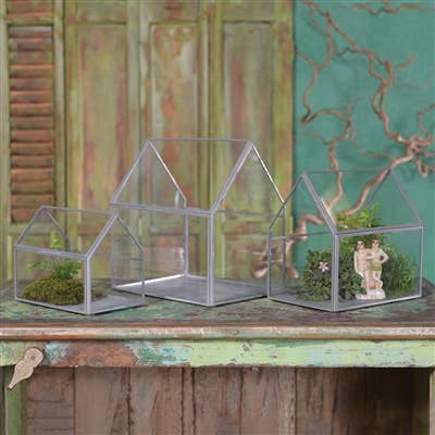 Pierre Cottage Glass Terrarium
