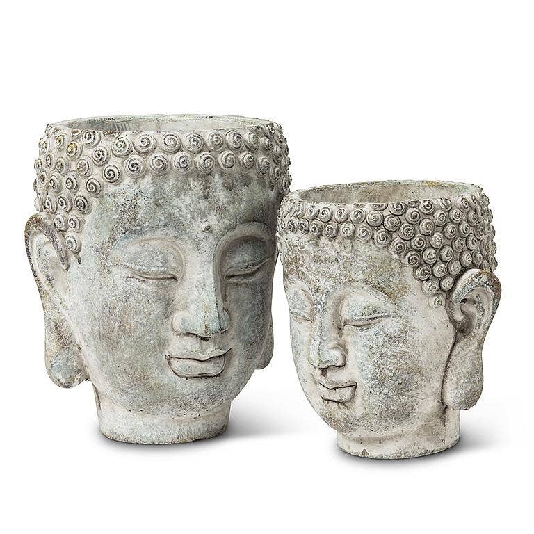 Buddha Head Planter: Large (7"H)