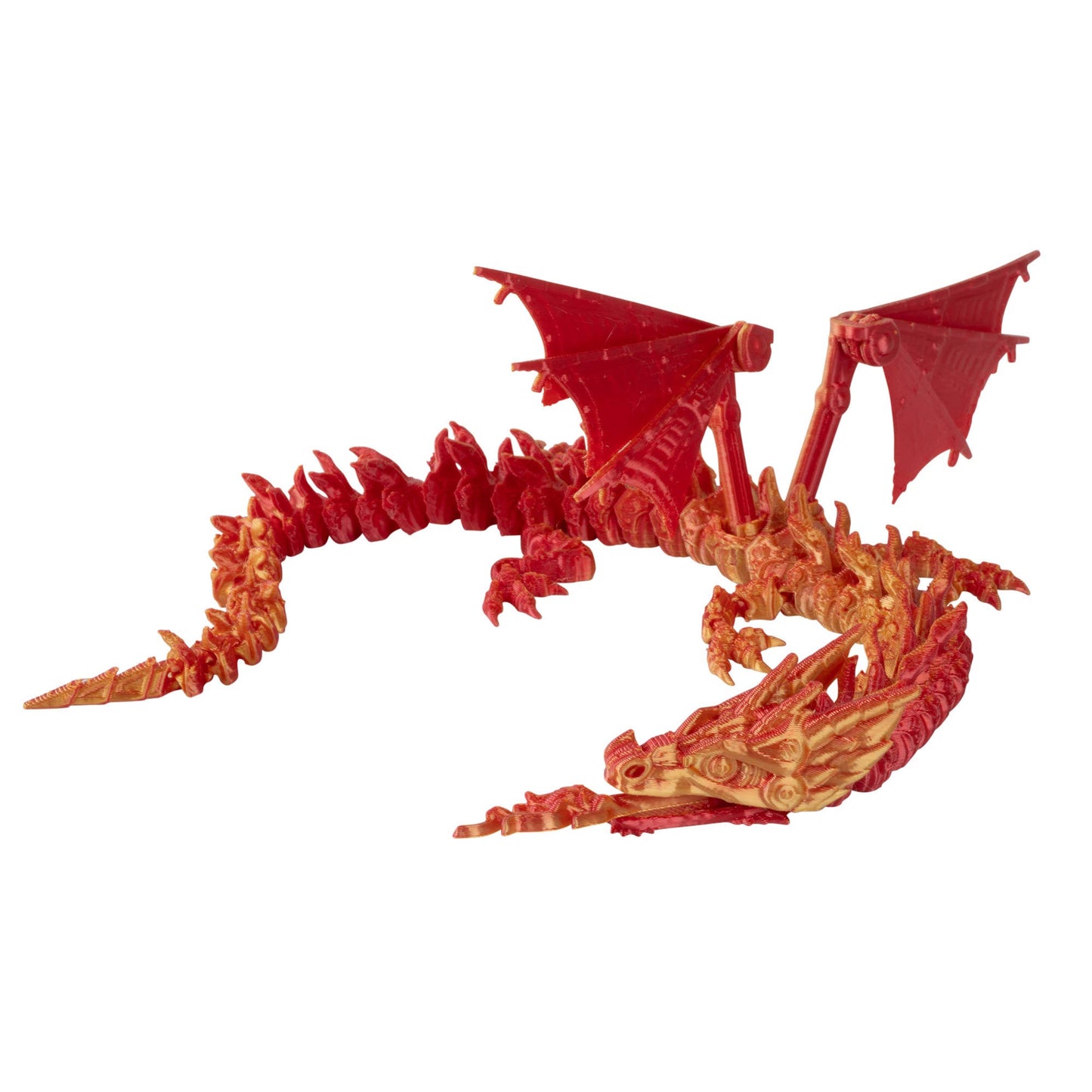 3D LONG TAIL FLYING DRAGON: Purple