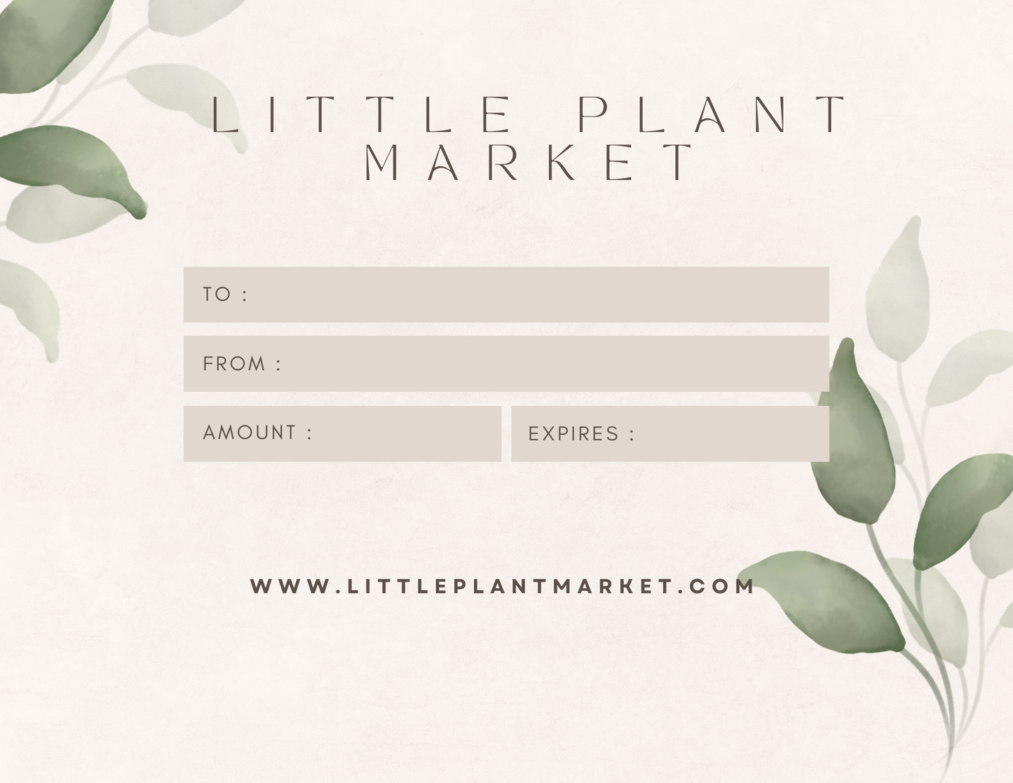 Little Plant Market Gift Card