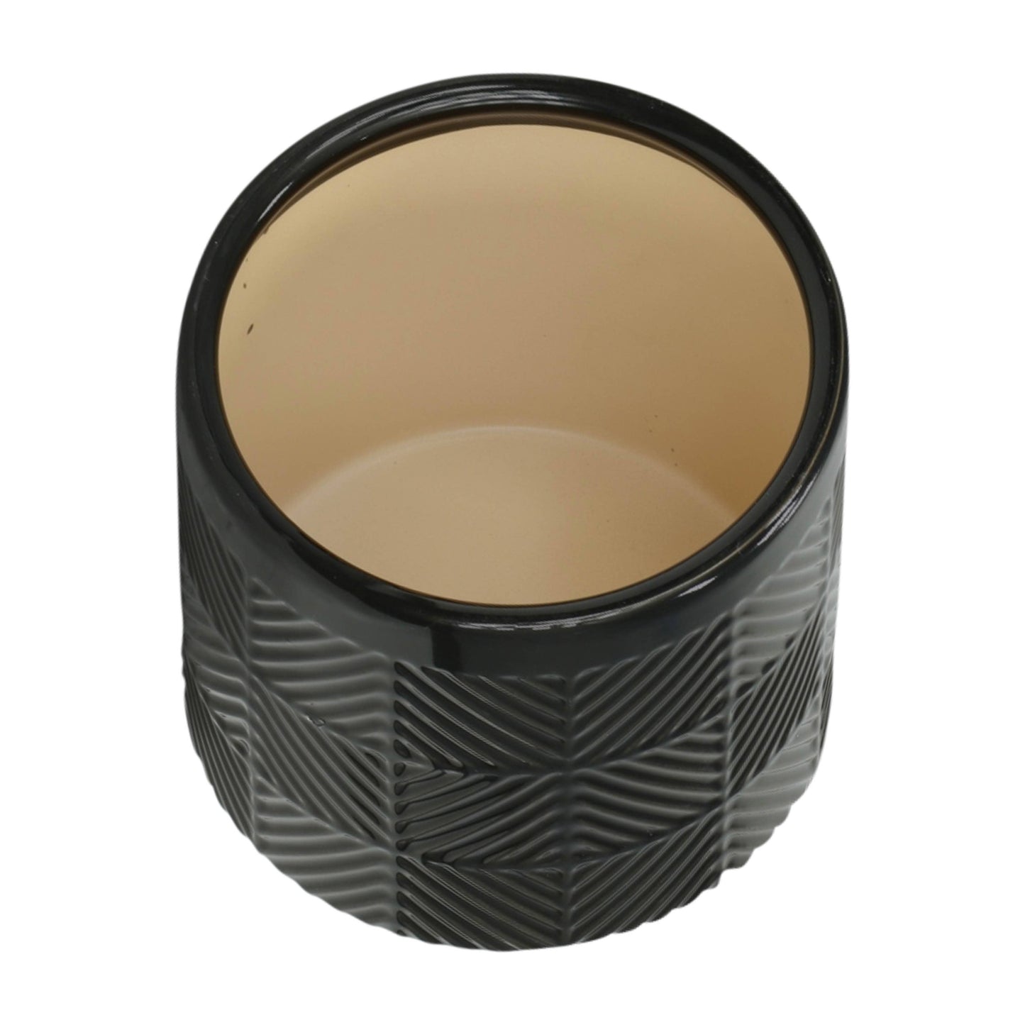 - Black Ceramic pot 8”