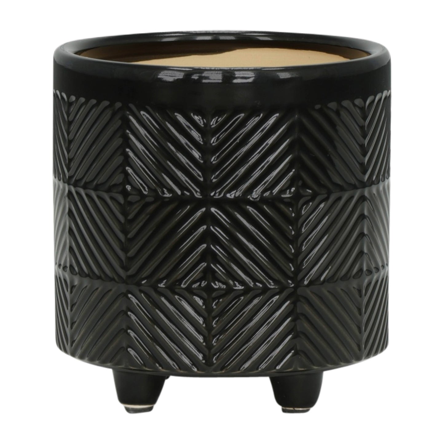 - Black Ceramic pot 8”