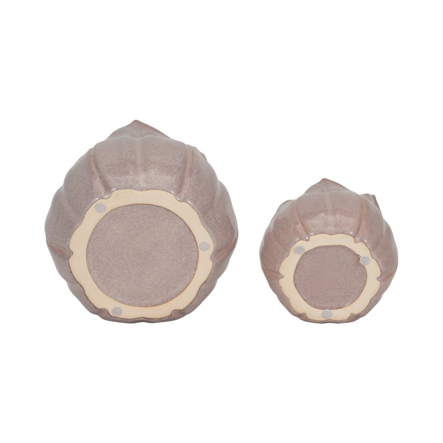 Purple Ceramic Sculpted Petal 8 in.
