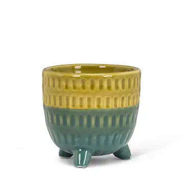 Two tone foot pot