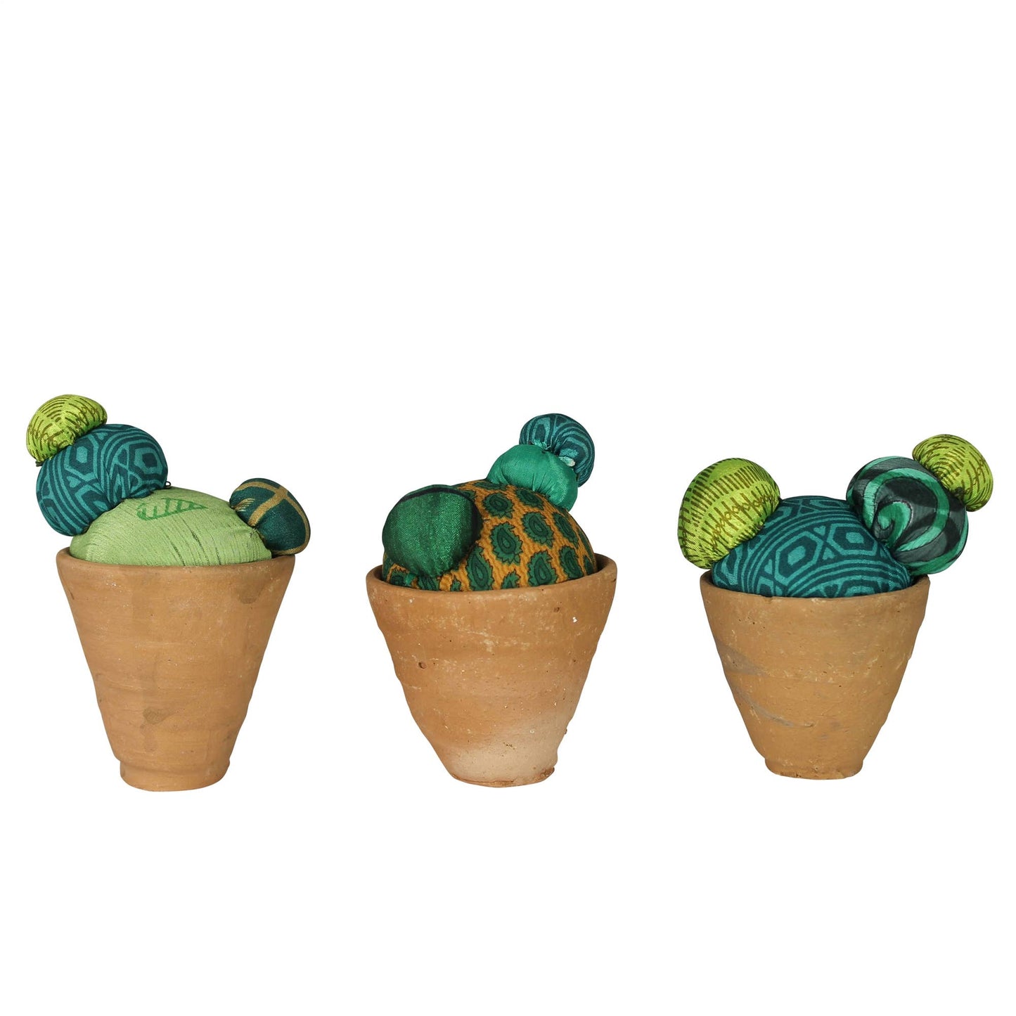 Recycled Sari Cactus
