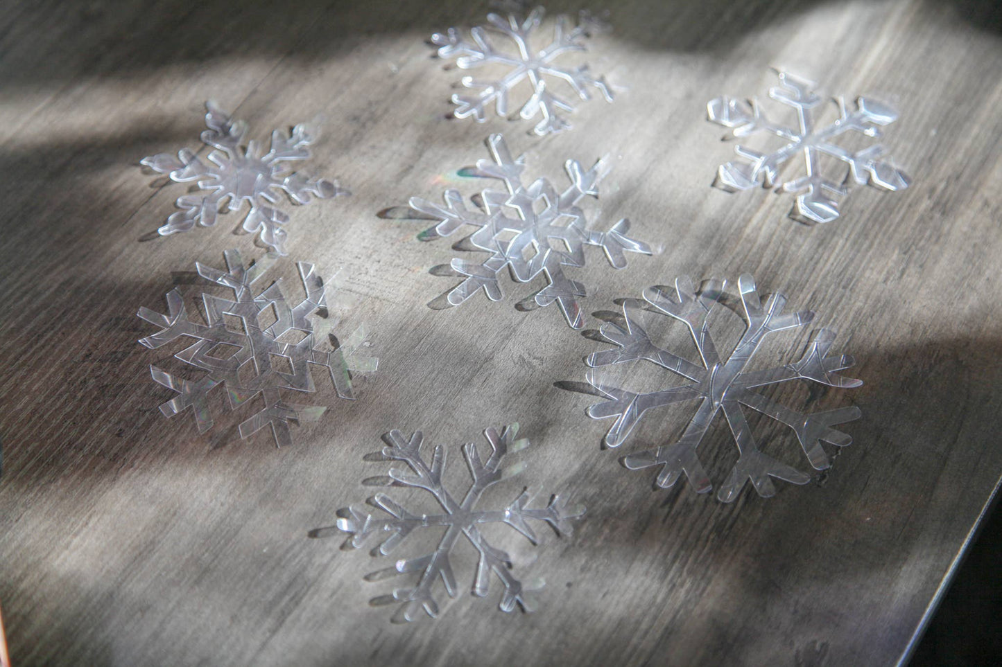 Snowflake Suncatcher Pack, 7 Piece Suncatcher Set