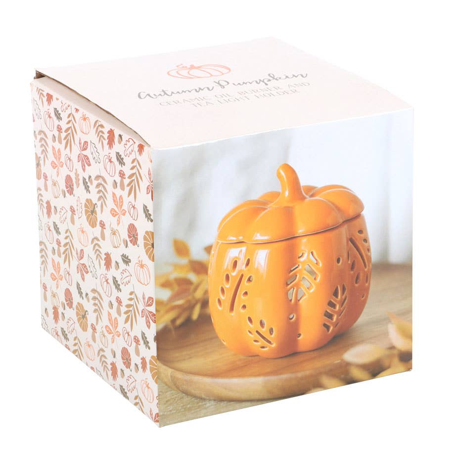 Orange Autumn Leaves Fall Pumpkin Oil Burner