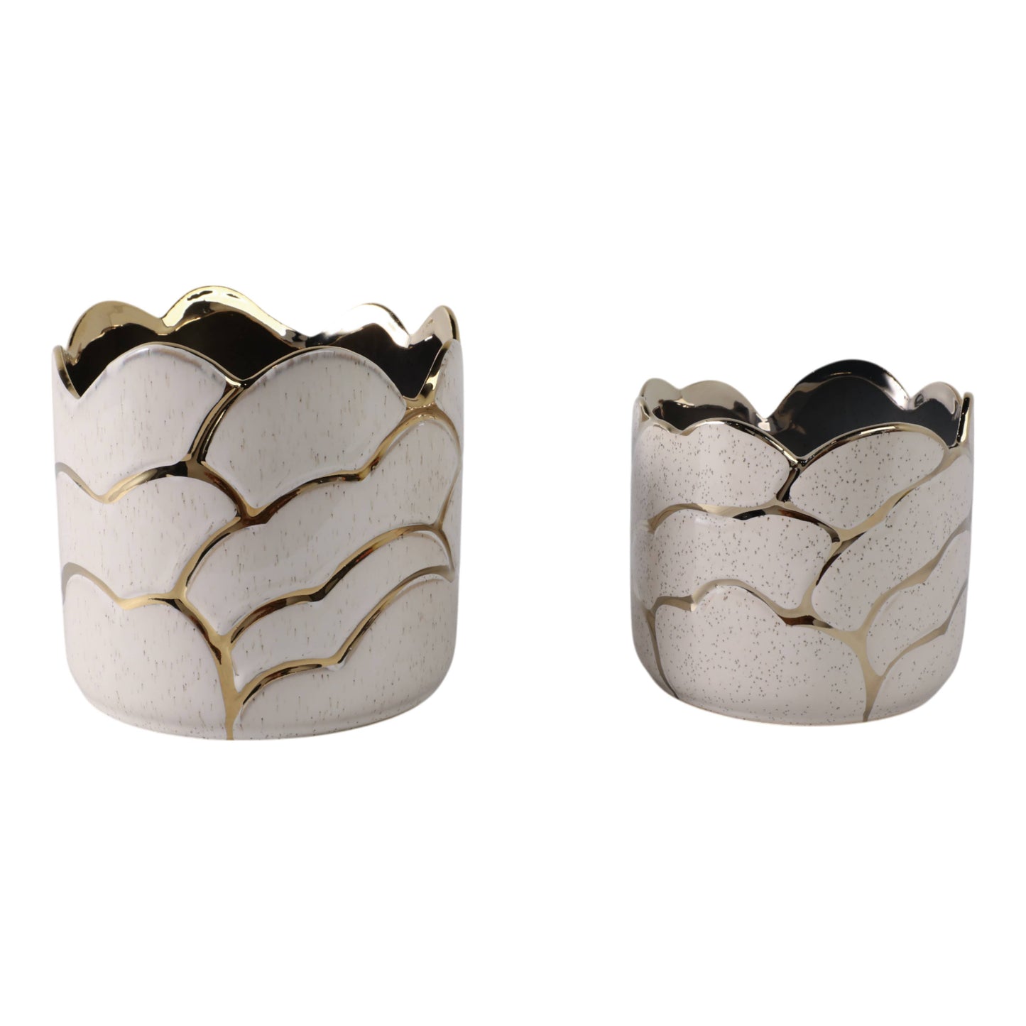 Ivory/Gold Resin Clouds, 7 in.