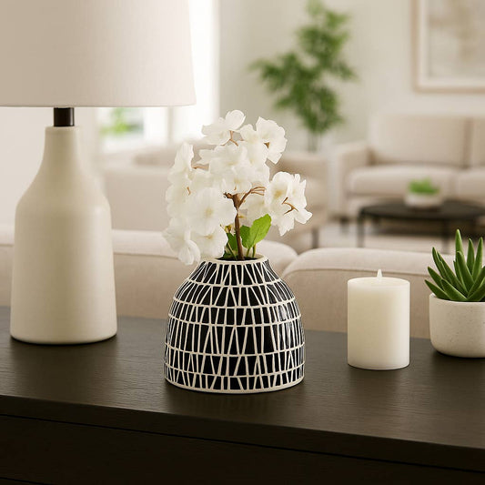 Modern Tribal Decorative Vase  5 in.