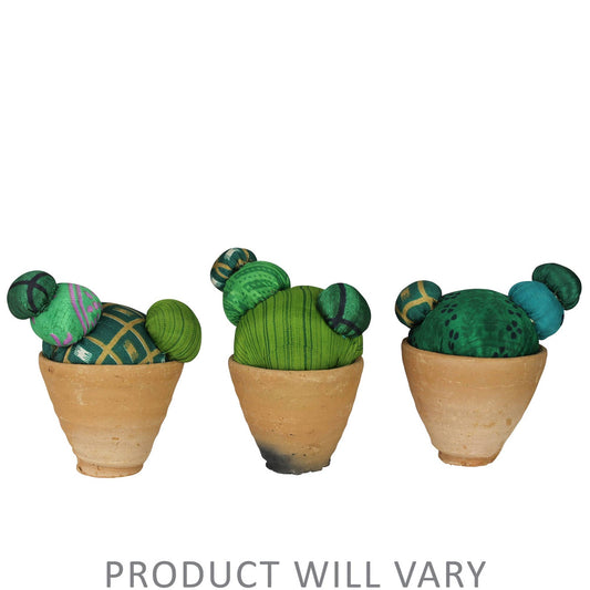 Recycled Sari Cactus