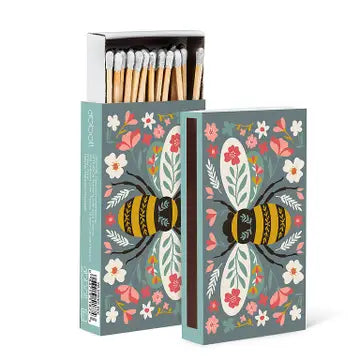 Colorful Floral Bee Matches