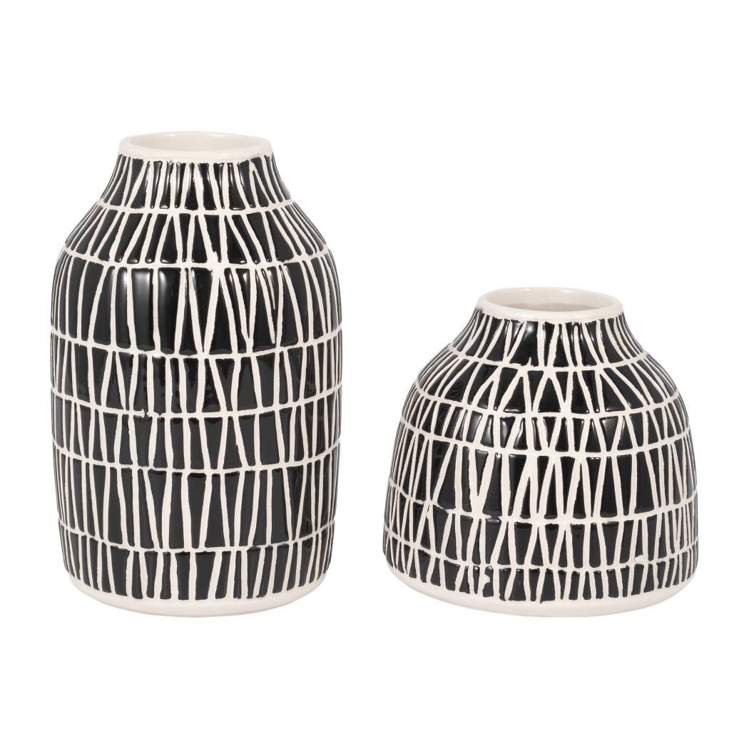 Modern Tribal Decorative Vase  5 in.