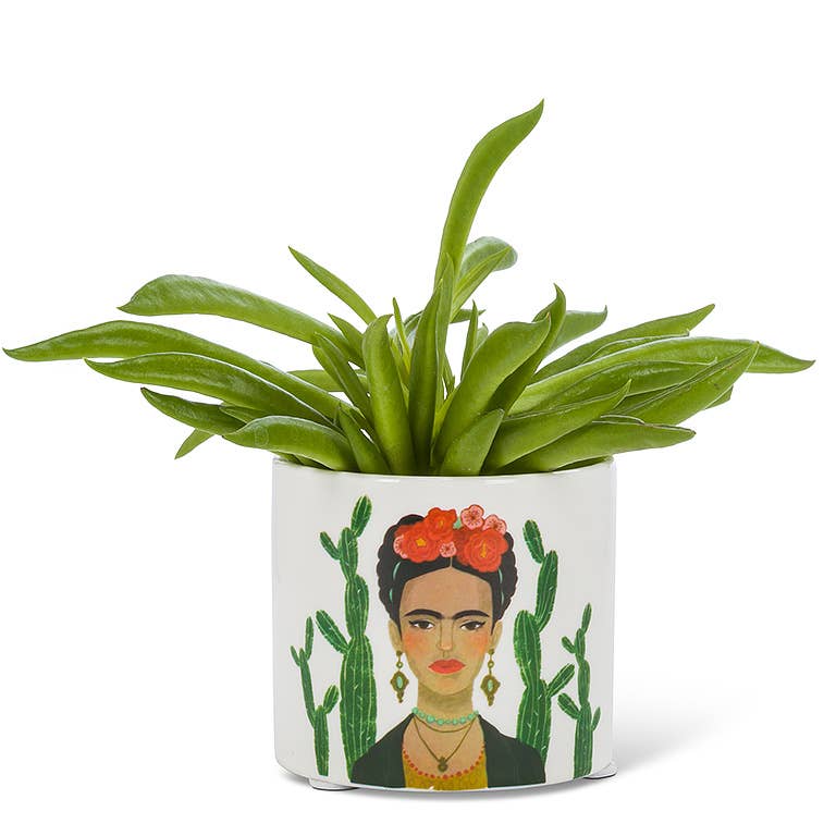 Lady & Cactus Pot